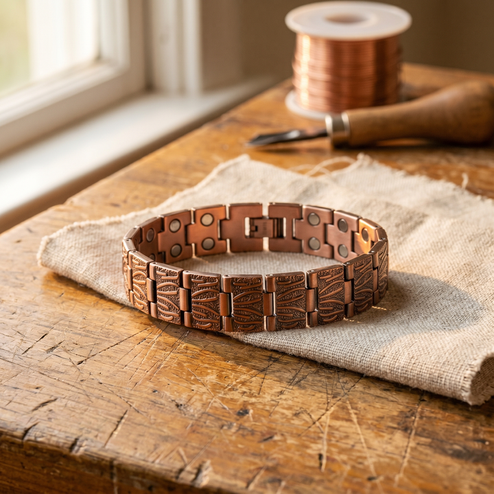 Ovia Copper Jewellery Grit Men's Copper Bracelet