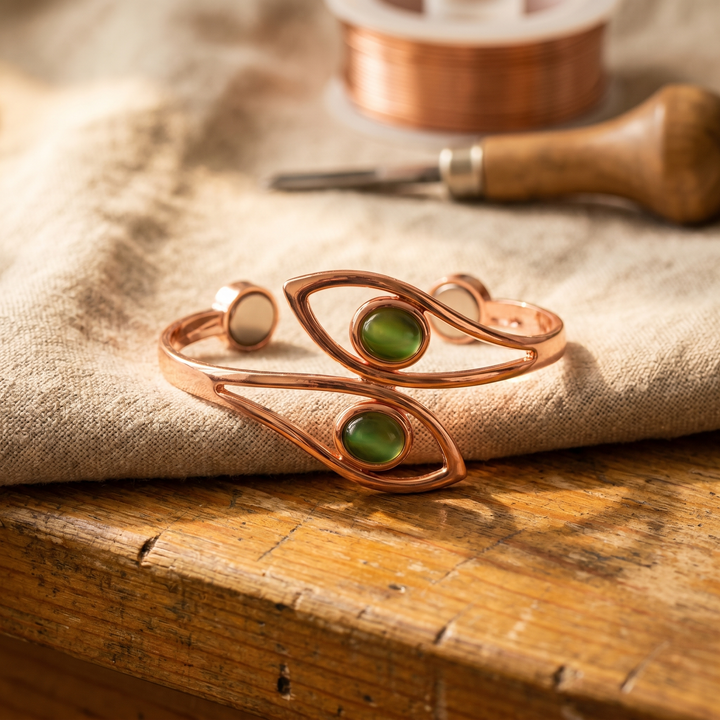 Ovia Copper Jewellery Opal Copper Bracelet