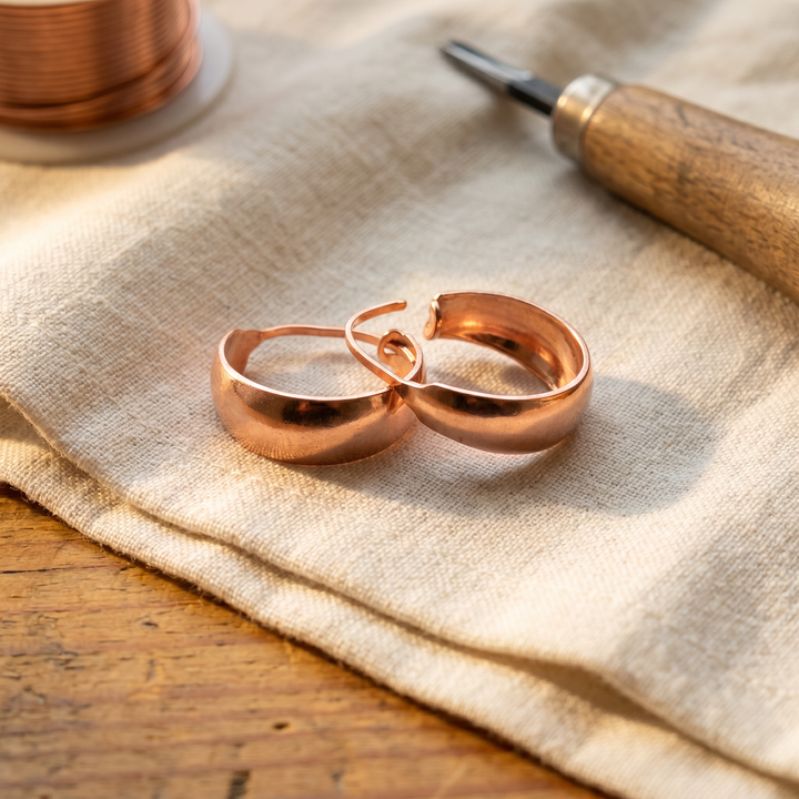 Ovia Copper Jewellery Dell Copper Earrings