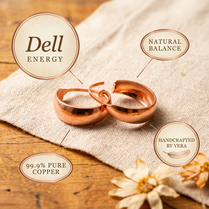 Ovia Copper Jewellery Dell Copper Earrings