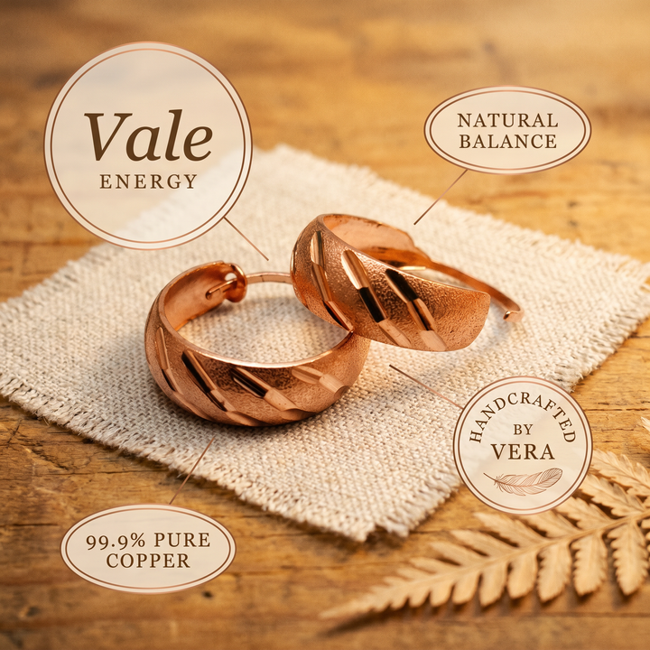 Ovia Copper Jewellery Vale Copper Earrings