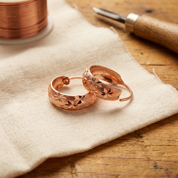 Ovia Copper Jewellery Dew Copper Earrings
