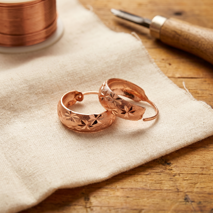 Ovia Copper Jewellery Dew Copper Earrings